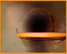 Photo of a cross bore