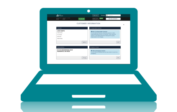online account services profile